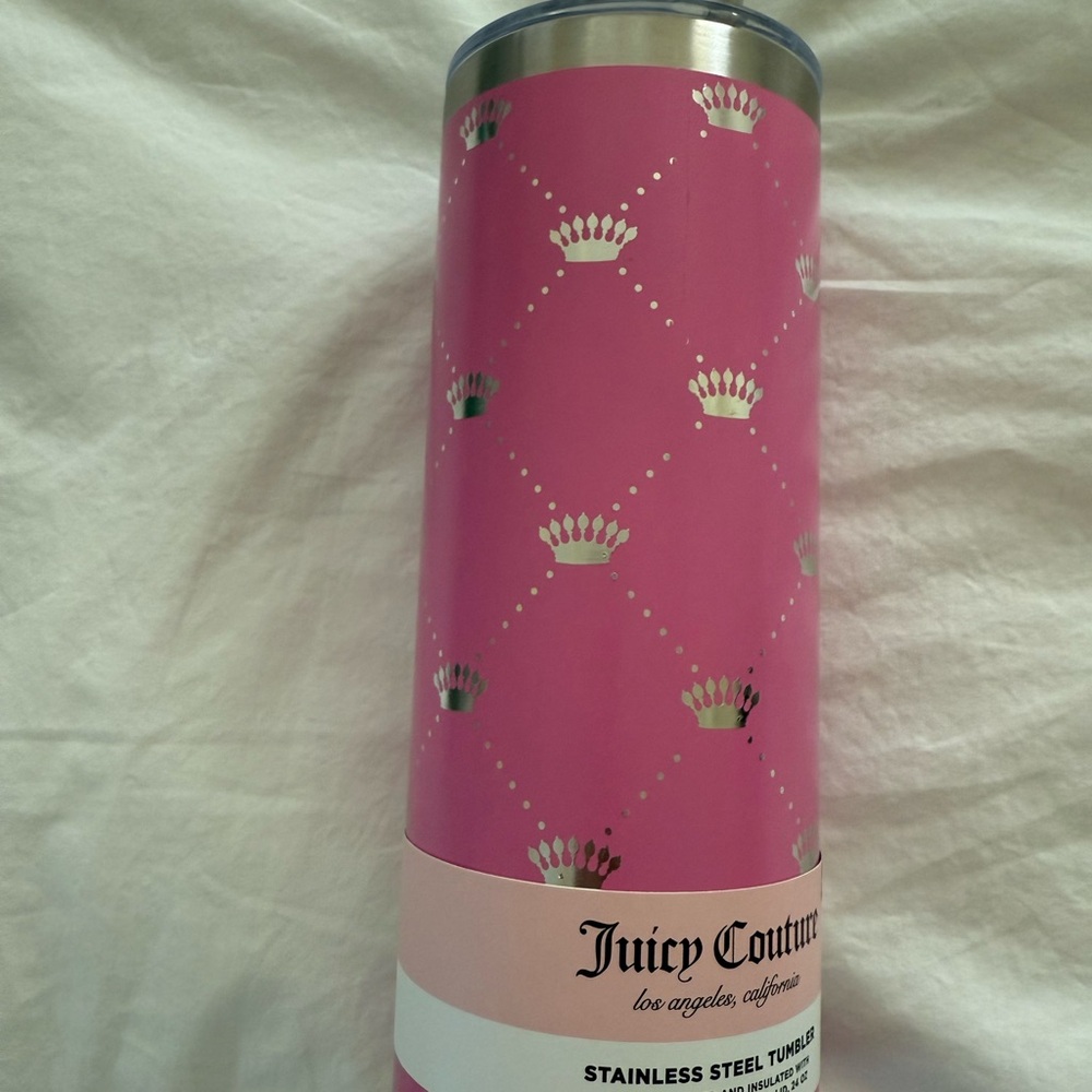 Juicy Couture Pink Stainless Steel Tumbler